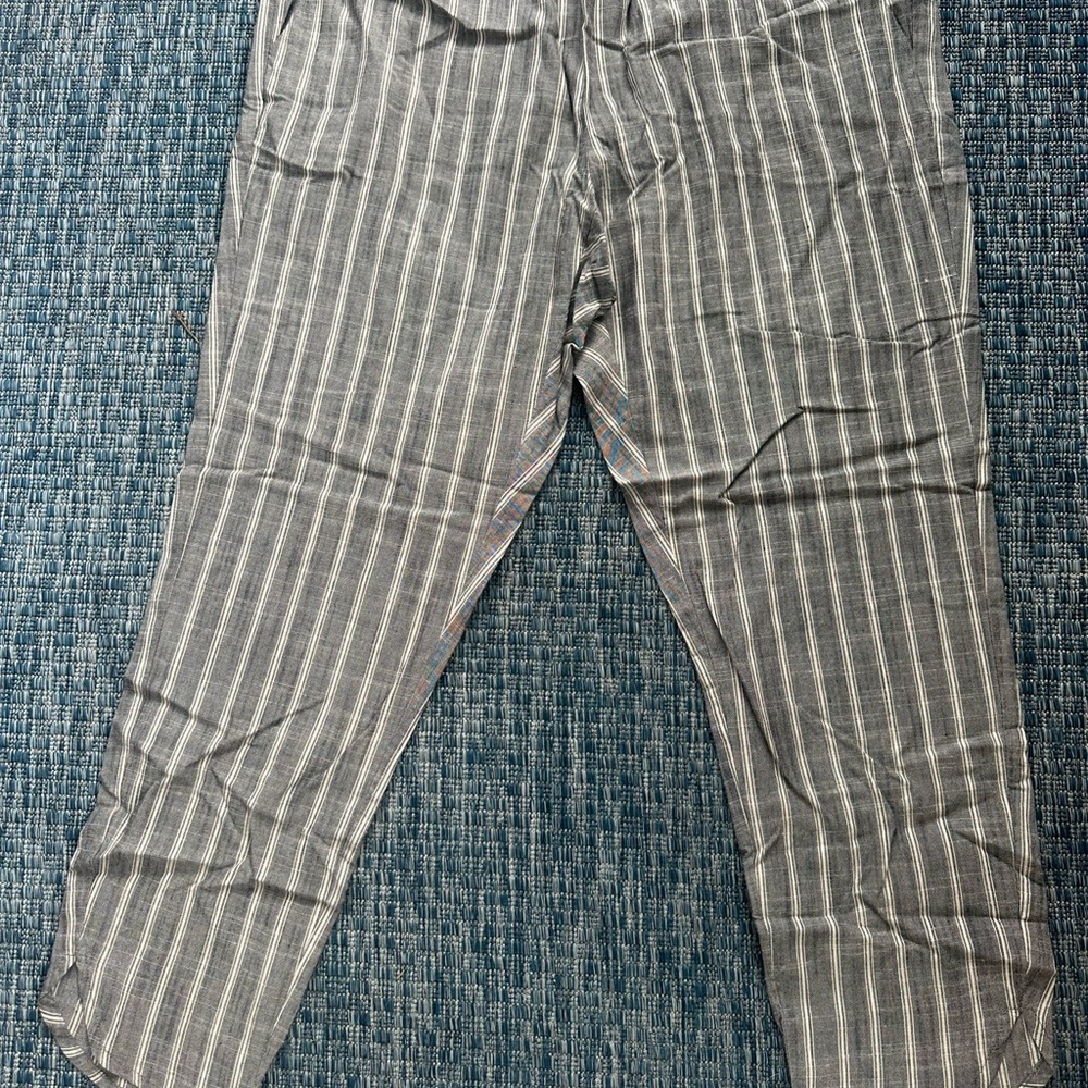 Striped Gray Women's Pants - Picture 3 of 3